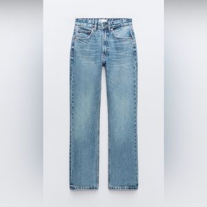 Zara straight leg jeans with a high waist